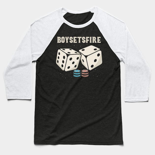 Dice Boysetsfire Baseball T-Shirt by Hsamal Gibran